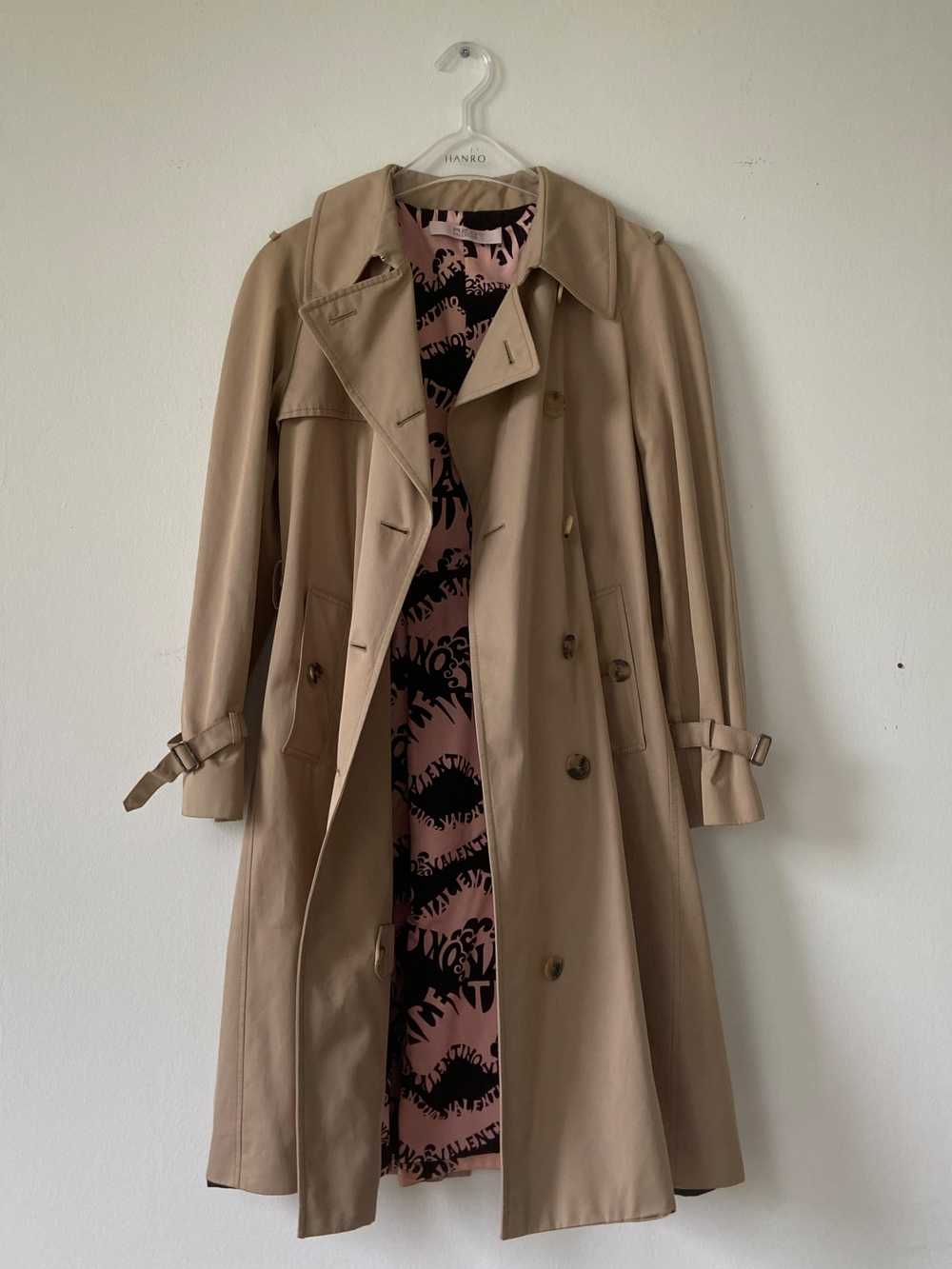 Red Valentino Beige Double Breasted Short Trench … - image 3