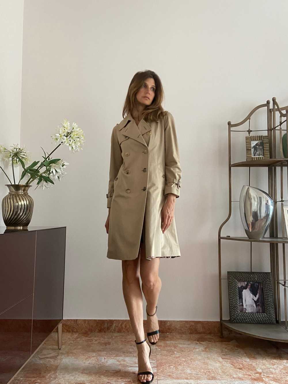 Red Valentino Beige Double Breasted Short Trench … - image 9