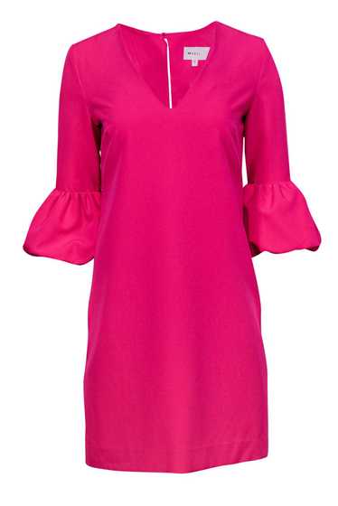 Milly - Hot Pink Shift Dress w/ Puff Sleeves Sz 4