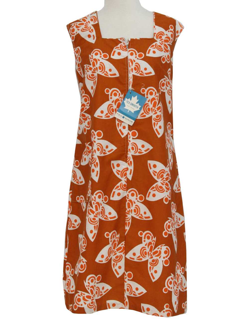 1960's Chatelaine Mod Butterfly Print Dress - image 1