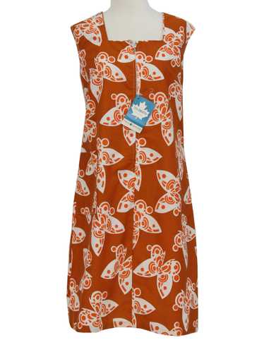 1960's Chatelaine Mod Butterfly Print Dress - image 1