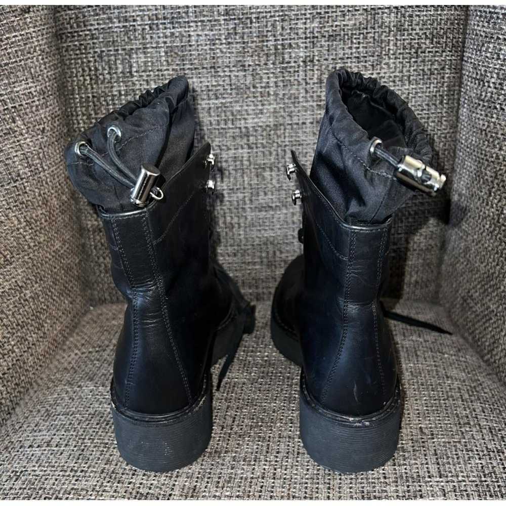 Prada Leather lace up boots - image 5