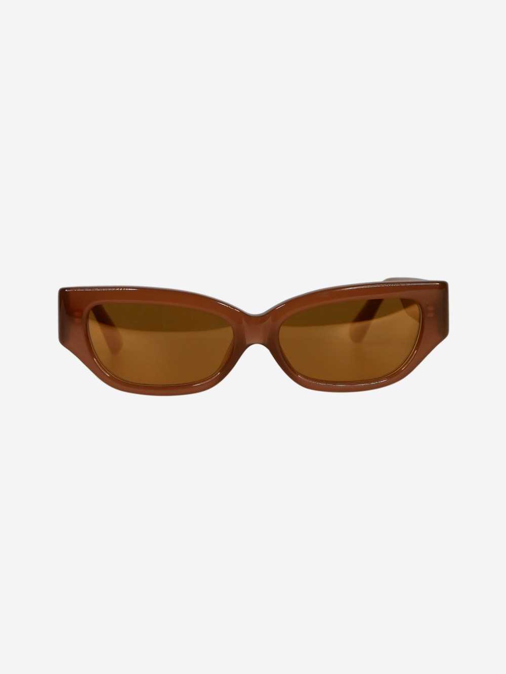 Linda Farrow Brown cat eye sunglasses - image 1