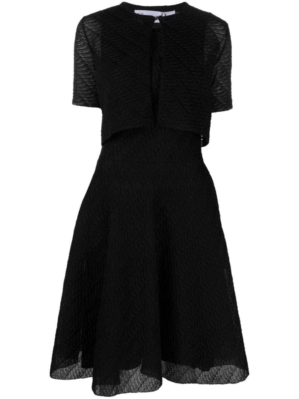 Christian Dior Pre-Owned 1990s flared dress and b… - image 1
