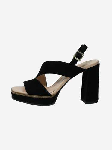 Marc Cain Black suede sandal heels - size EU 37