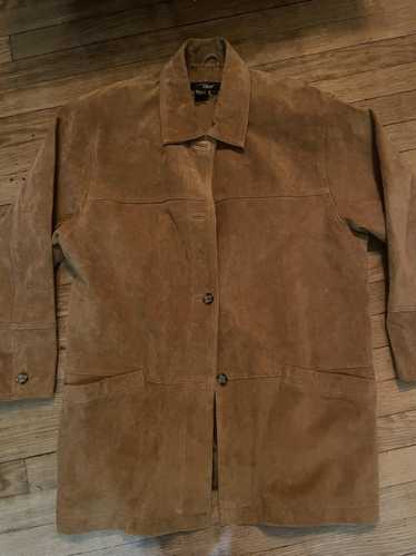 Japanese Brand × Streetwear × Vintage Brown Suede 