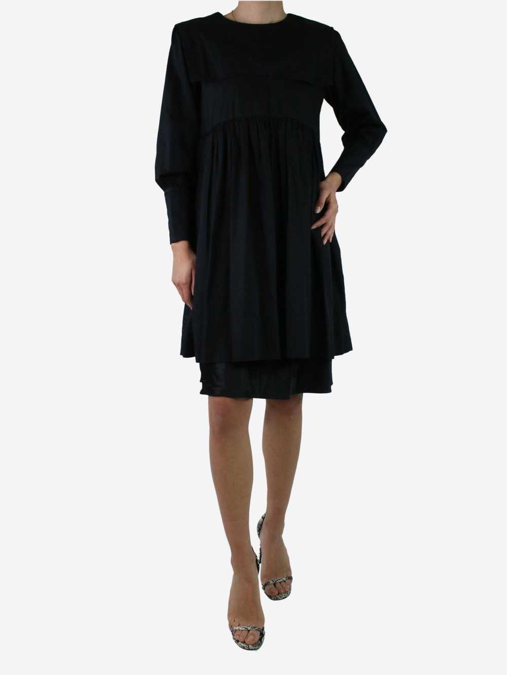 Molly Goddard Black long-sleeved panelled dress -… - image 1