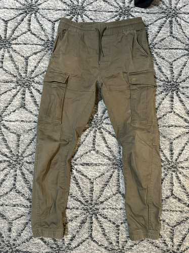 H&M Divided beige brown khaki twill cargo pants Size 4 Small Women's NWOT
