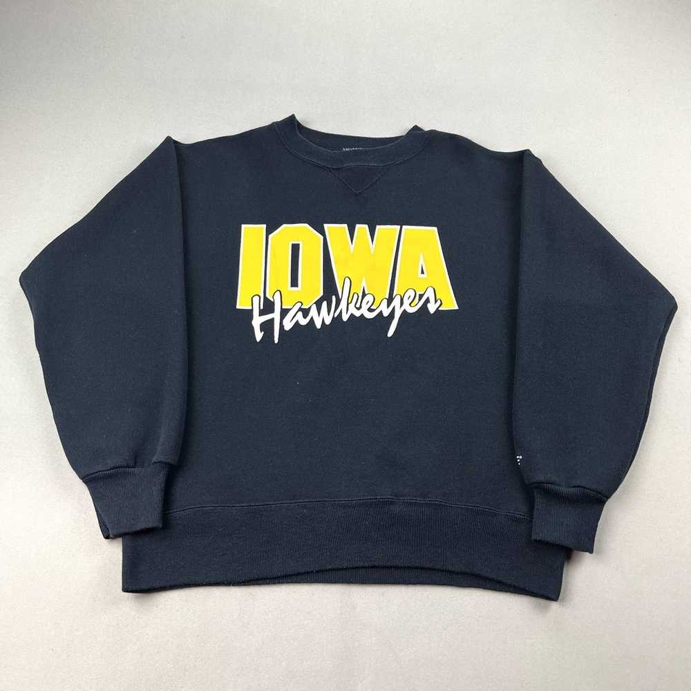 Vintage Vintage Iowa Hawkeyes Sweatshirt Small Bl… - image 1