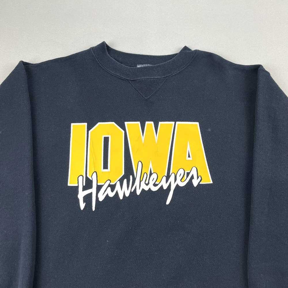 Vintage Vintage Iowa Hawkeyes Sweatshirt Small Bl… - image 2