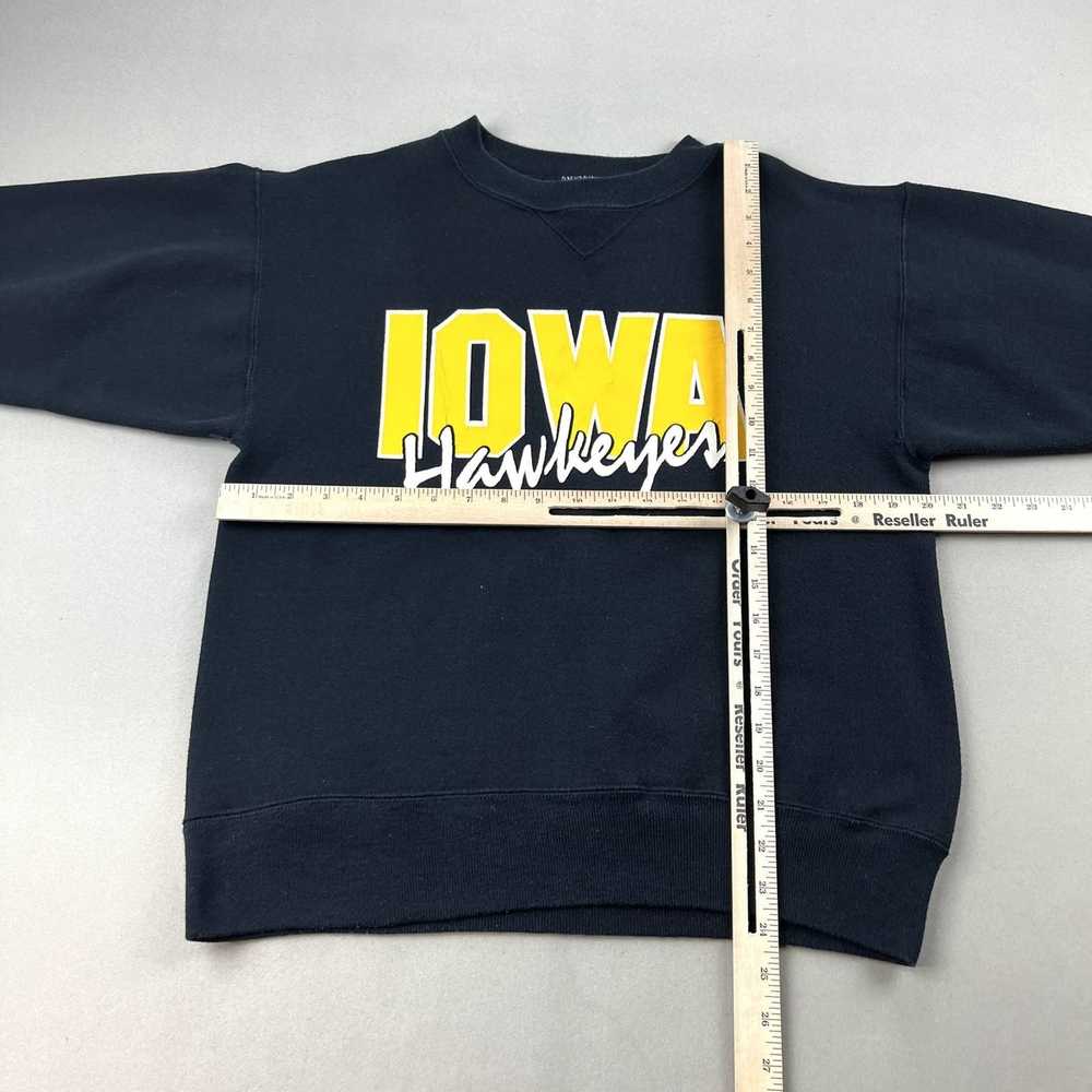 Vintage Vintage Iowa Hawkeyes Sweatshirt Small Bl… - image 7
