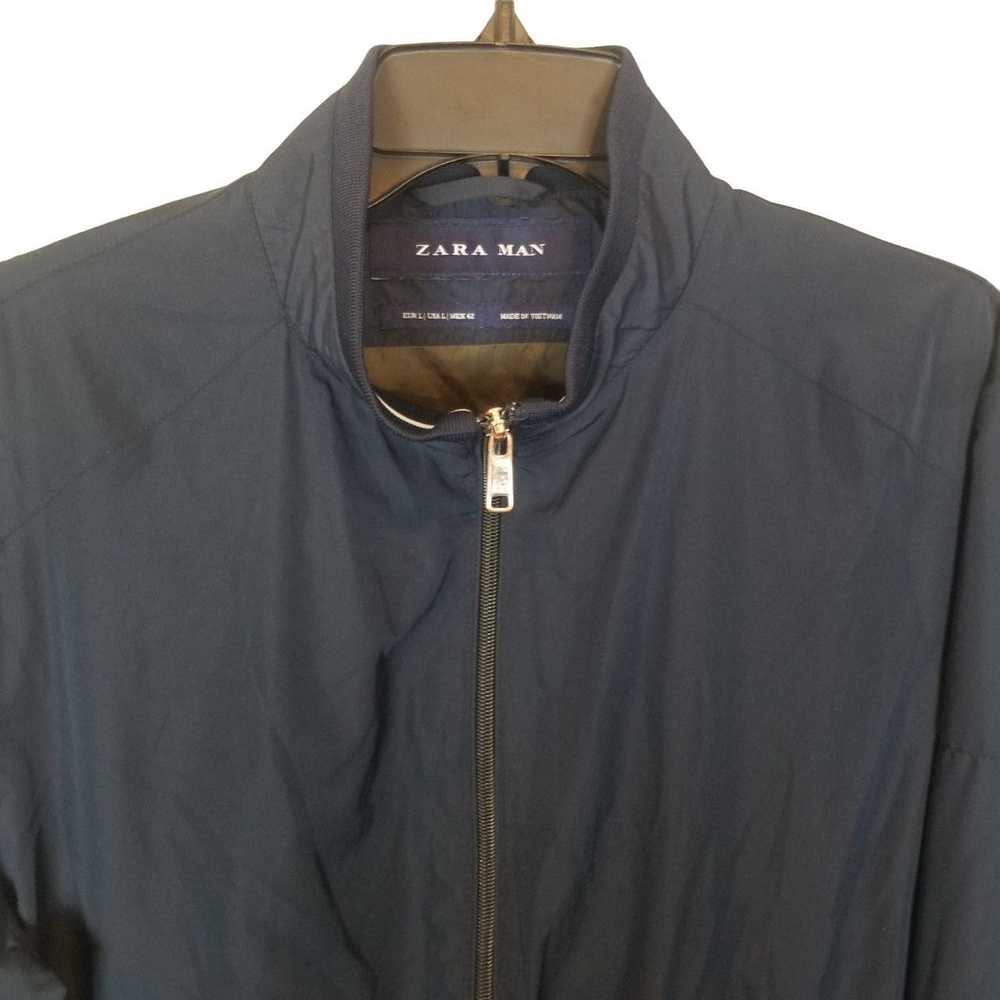 Zara ZARA Man L Long Sleeves Full Zip Bomber Jack… - image 2