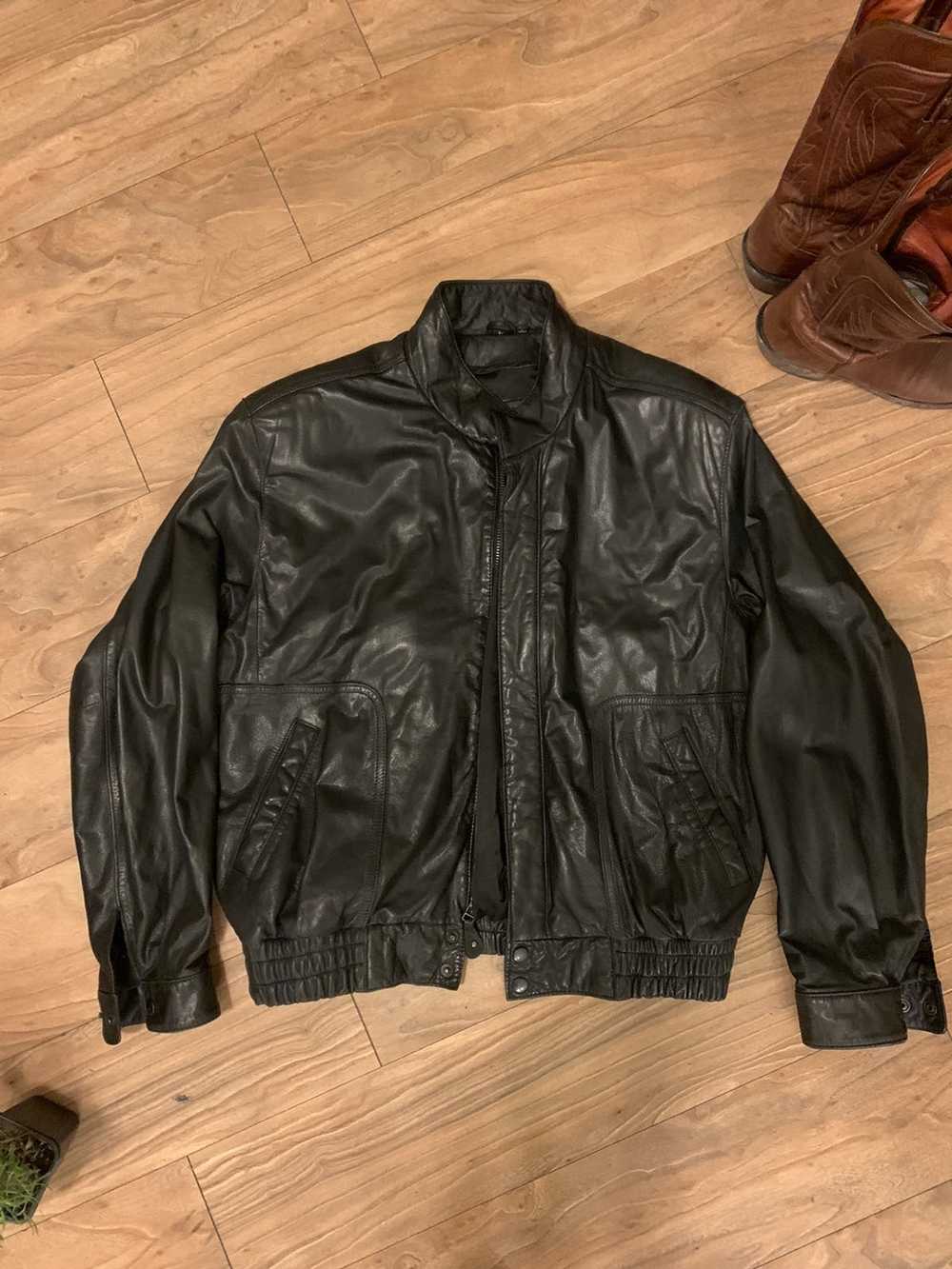 Leather Jacket × Vintage Georgetown Leather Desig… - image 1