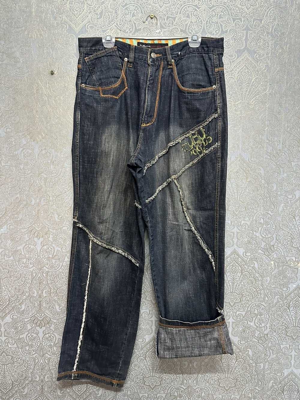 Fubu × Very Rare Rare Design FUBU Platinum Men’s Jeans - Gem