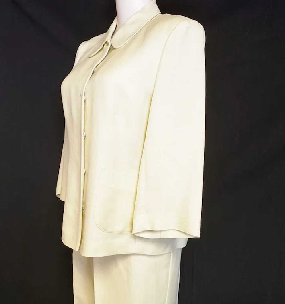 Linen Lime-Light Emma James Pant Suit - Mid-Centu… - image 6
