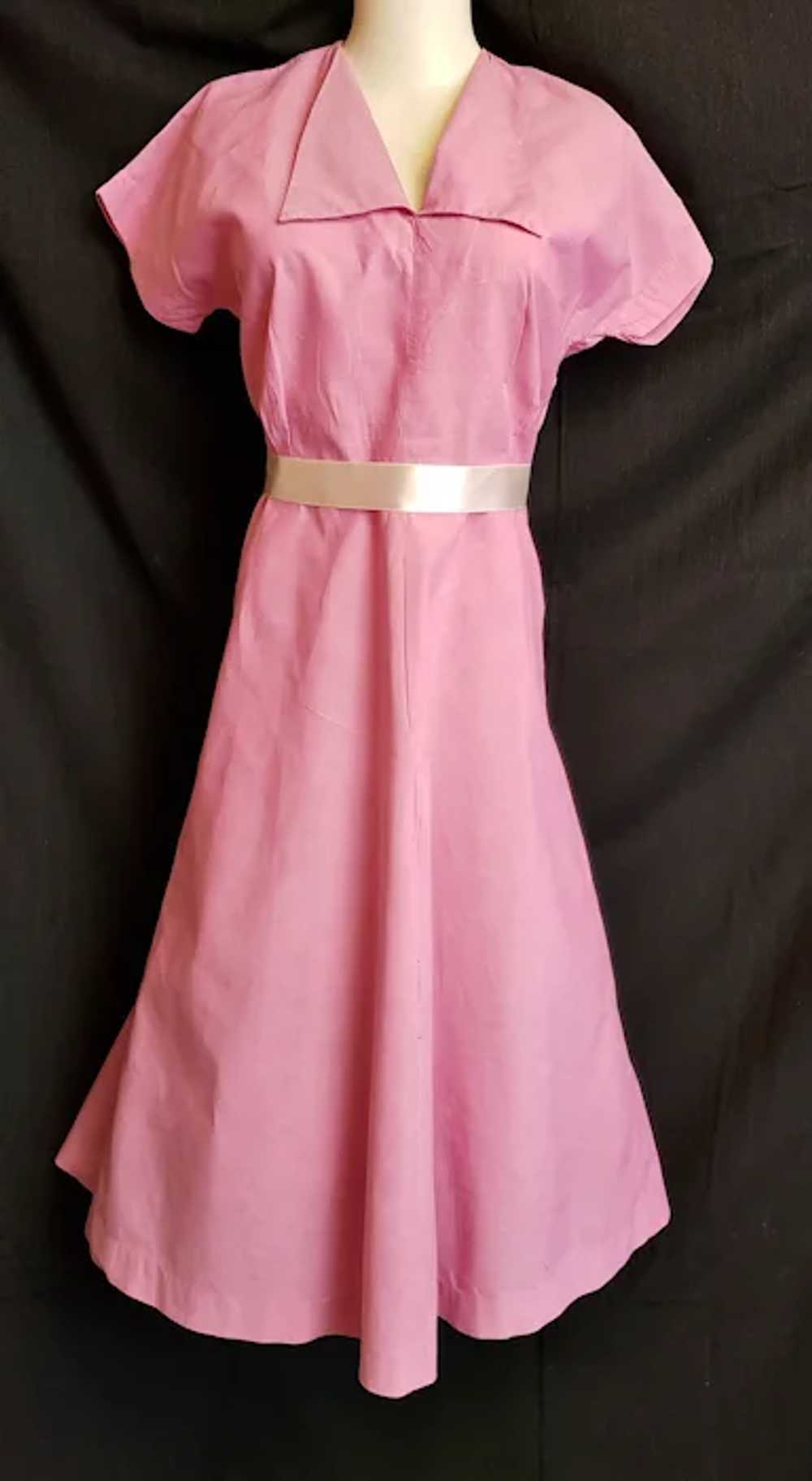 Luscious Raspberry Pink DAY DRESS - image 3