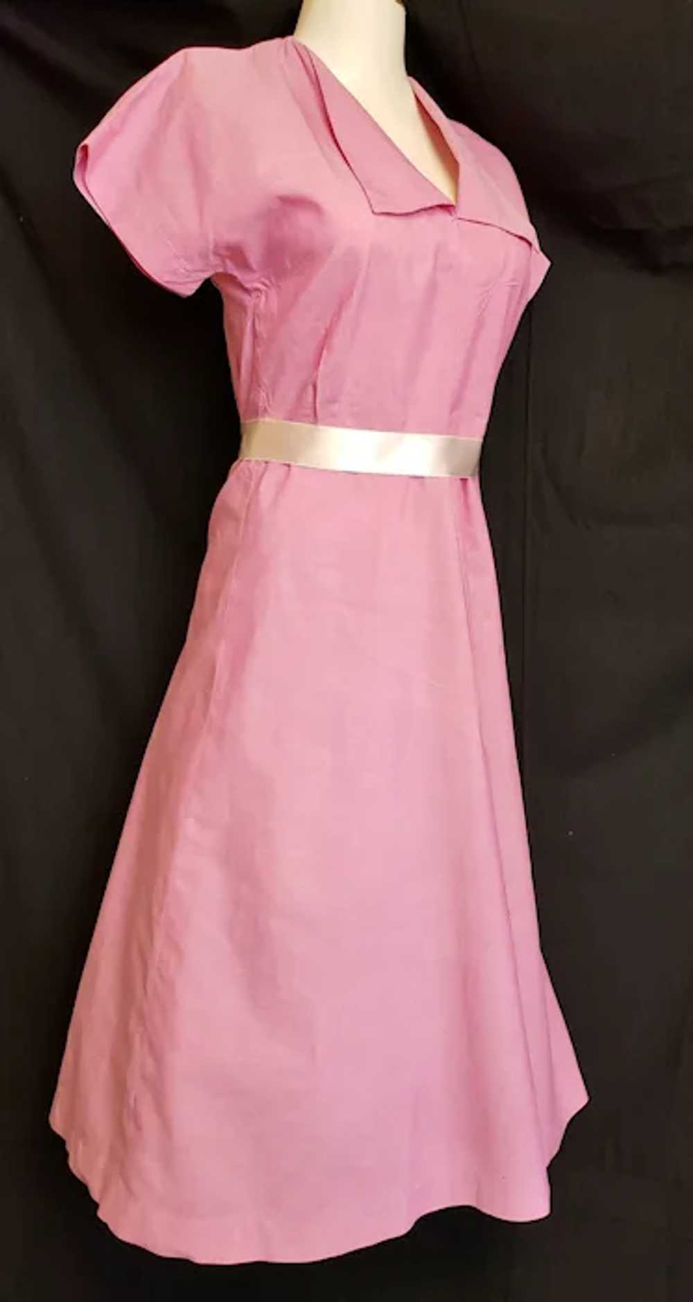 Luscious Raspberry Pink DAY DRESS - image 9