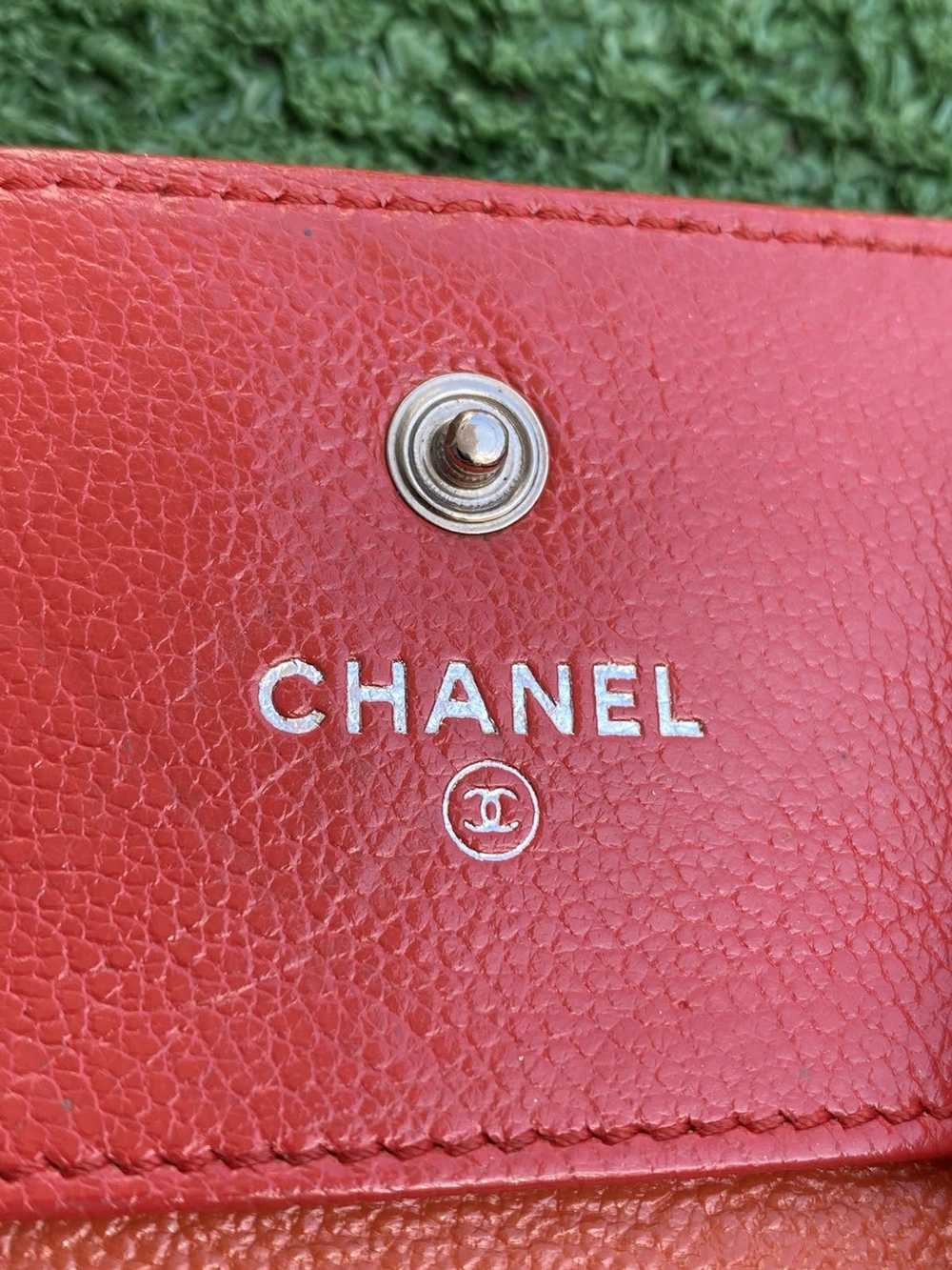 Chanel CC quilted leather trifold wallet - image 4