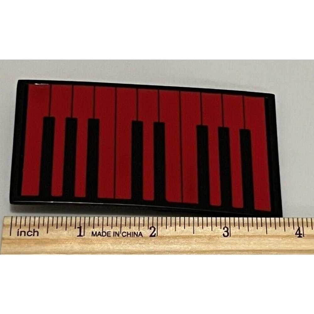 Vintage Piano Belt Buckle Musician Good Pianist R… - image 3