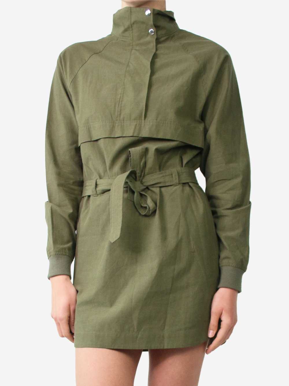 John Elliott John Elliot Green belted collar zip … - image 3