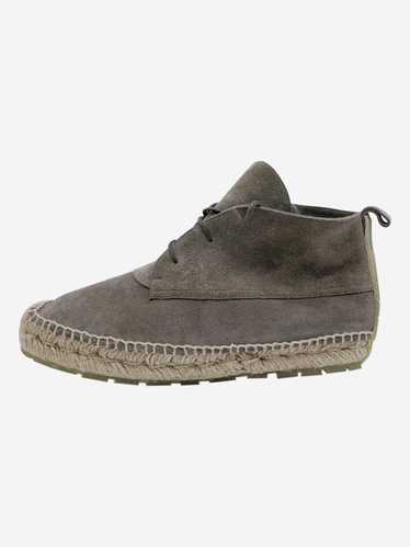 Balenciaga Grey suede lace up trainers with espad… - image 1