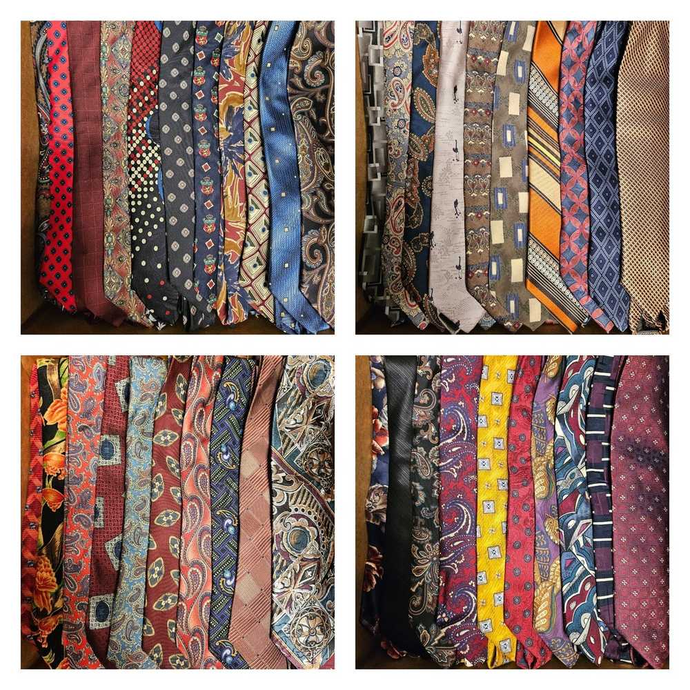 Assorted Lot of 450 Silk Designer Ties - image 1