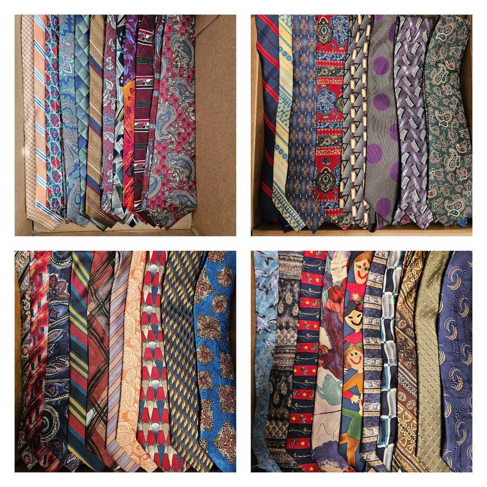 Assorted Lot of 450 Silk Designer Ties - image 2