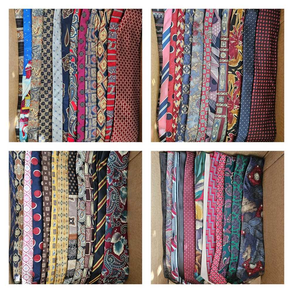 Assorted Lot of 450 Silk Designer Ties - image 3