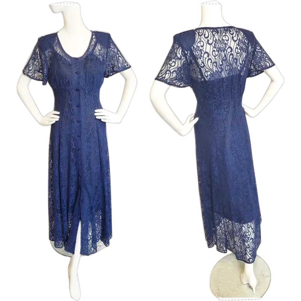 Romantic Lovely Lace Maxi Dress - image 1