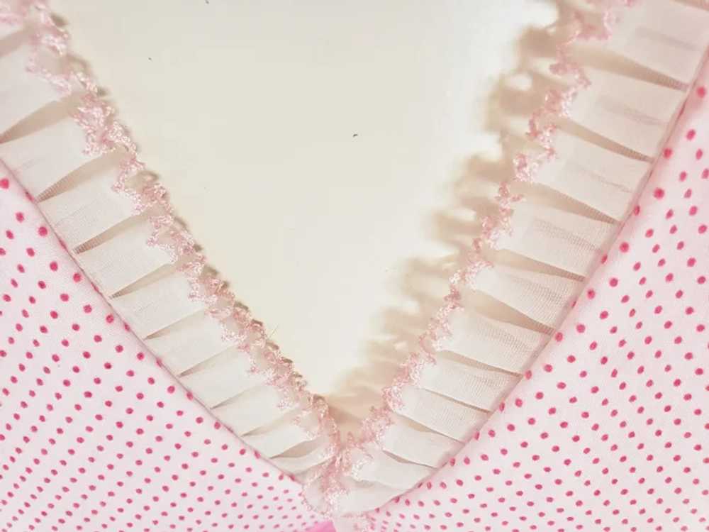 Pretty in Pink, Dotted Swiss Halter Dress - image 10