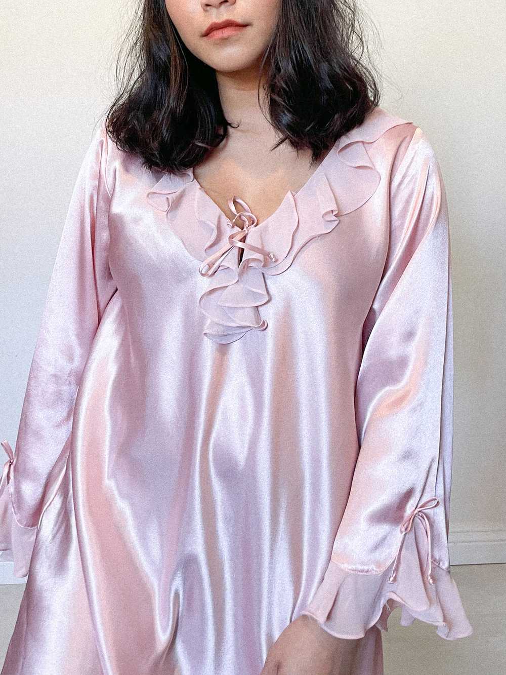 Romantic Pink Ruffled Dress - image 1