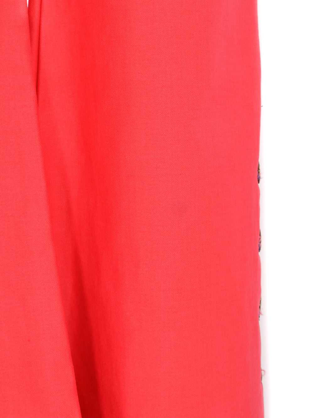 1970's Red Contrast Stitch Flares - image 5