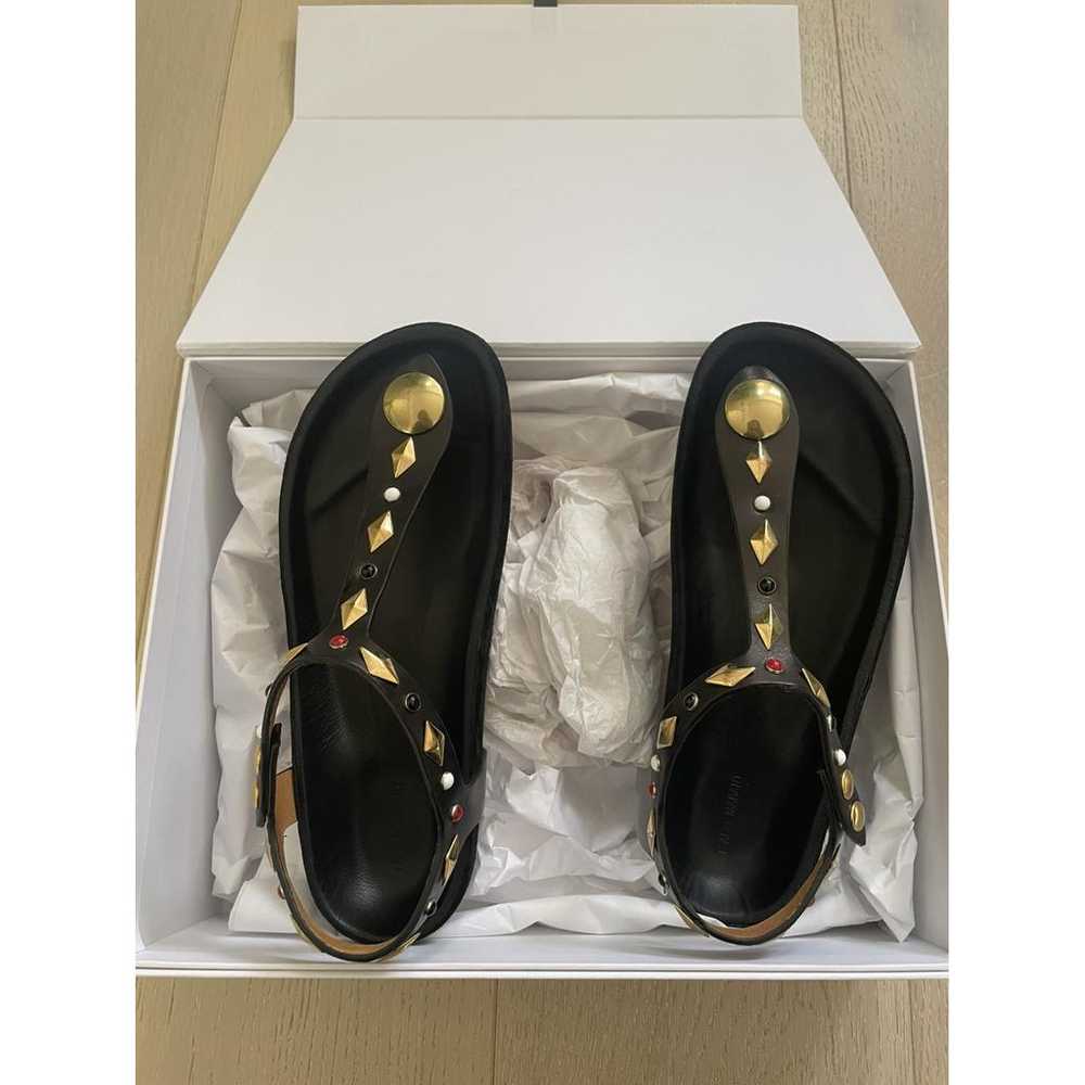 Isabel Marant Leather flip flops - image 3