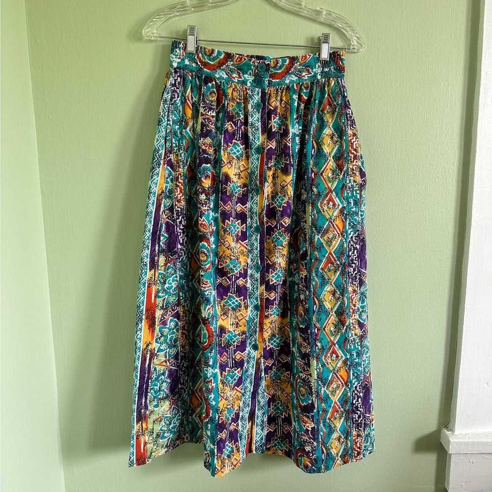 Vintage Vintage Southern Lady A-Line Skirt size s… - image 2