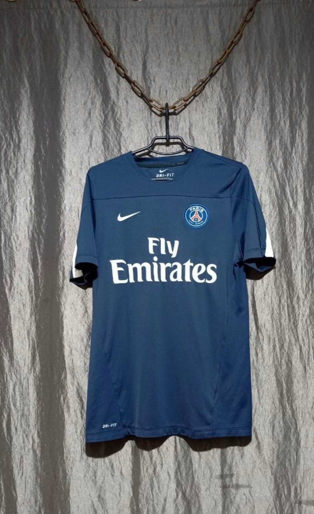 Nike × Soccer Jersey × Vintage Tshirt Nike Paris … - image 1