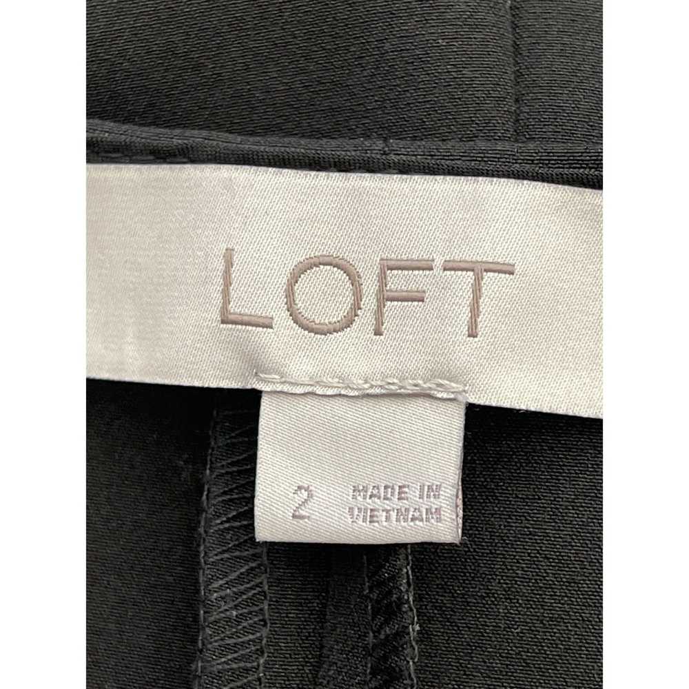 Loft Loft Black Wrap Ruffle Dress Size 2 - image 8