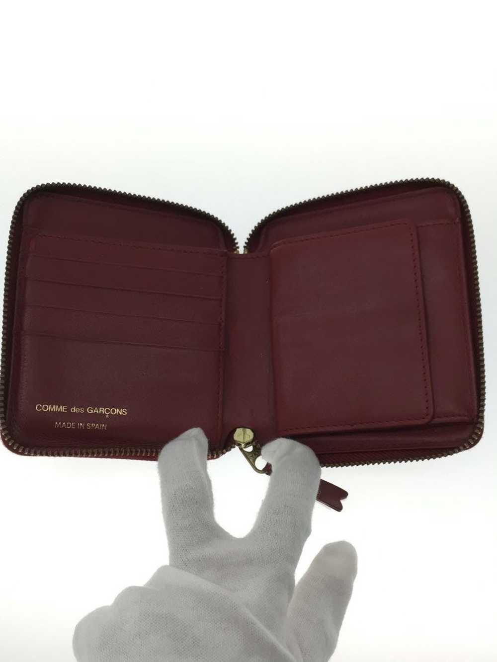 Comme des Garcons Wallets Bordeaux Zip Bi-fold Le… - image 4