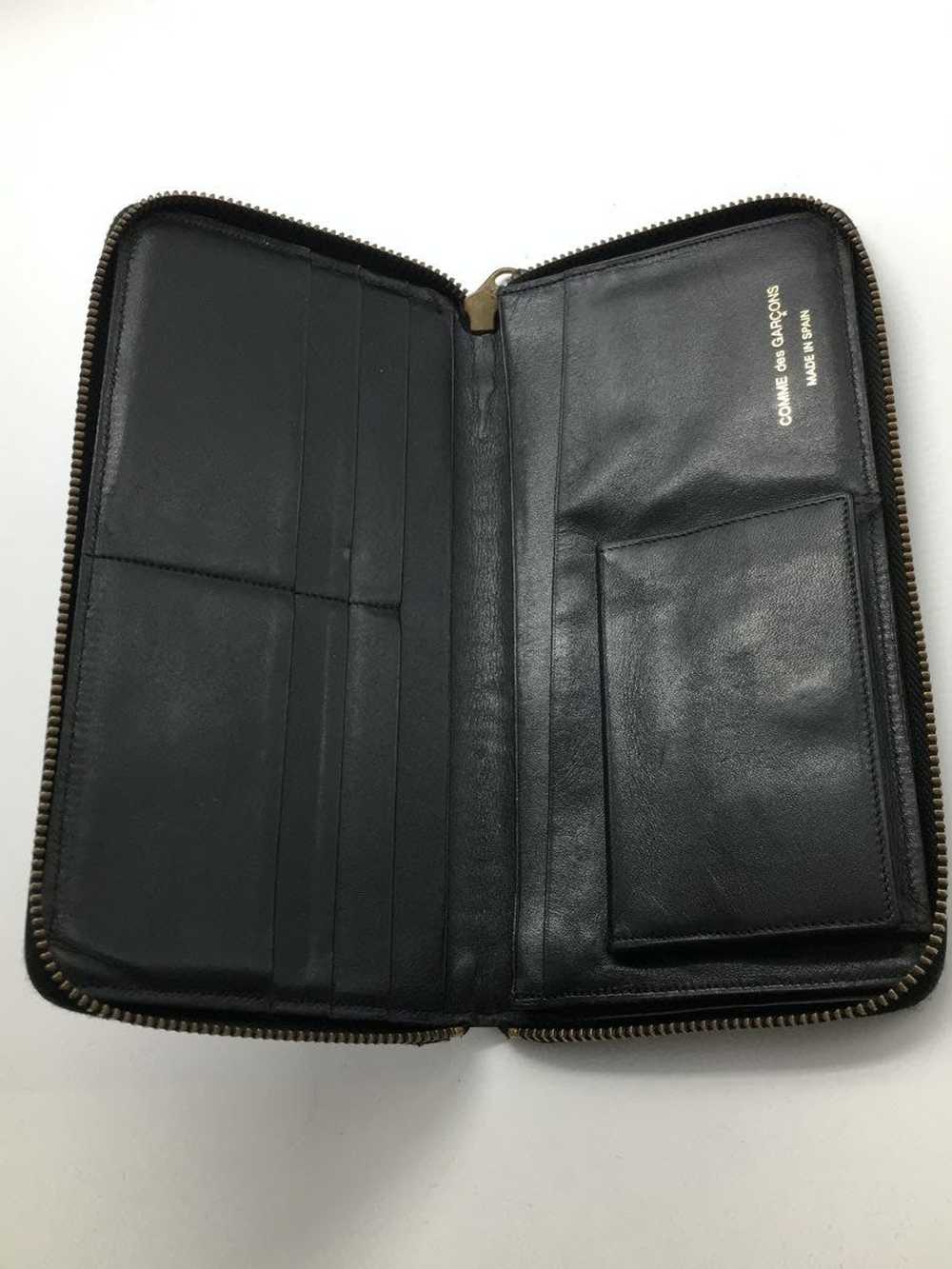 Comme des Garcons Wallets Black Leather Long Plain - image 4