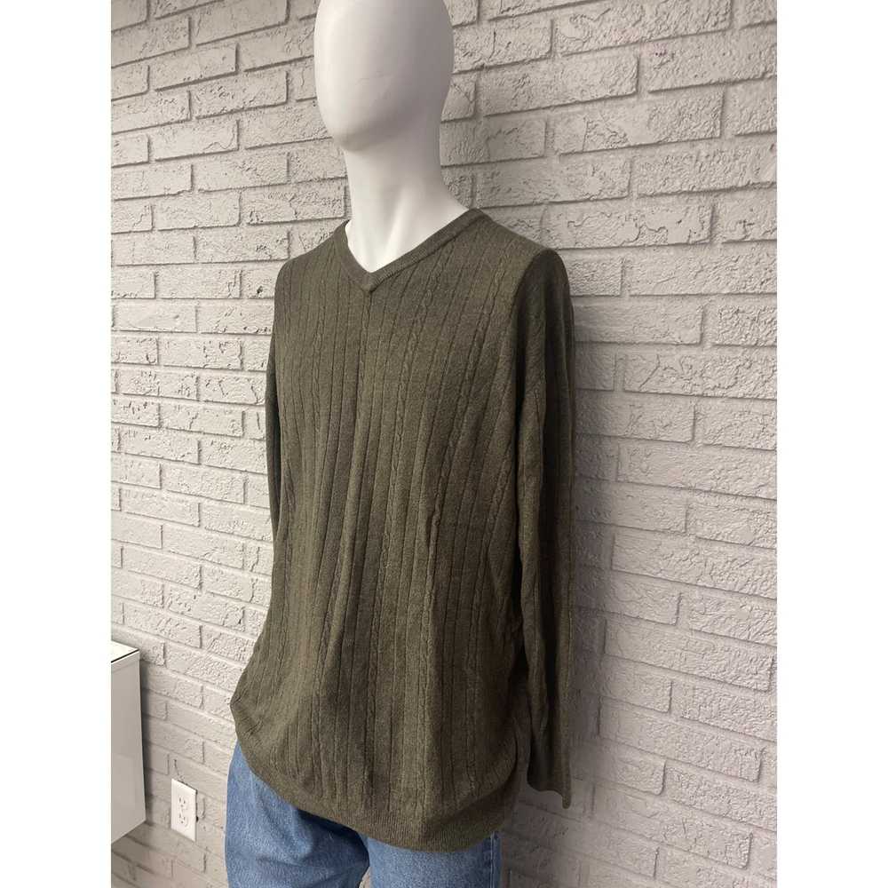 Other Harbor Bay Green Cable Sweater Size 2XLT - image 2