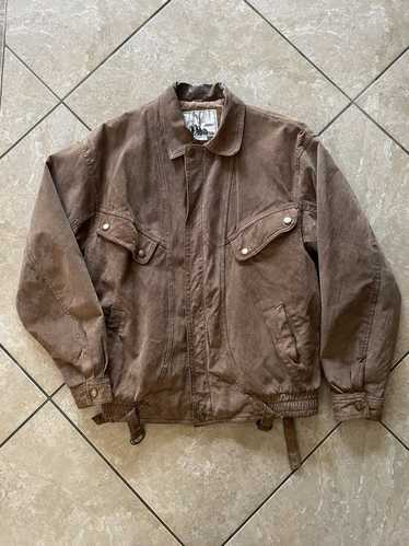 Designer × Vintage Leather Adler flight jacket