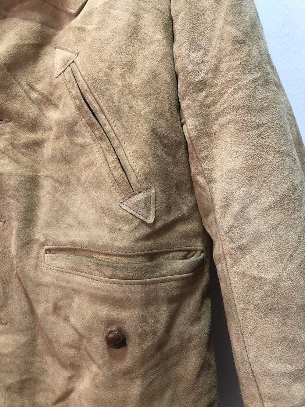 Schott SCHOTT Western Leather Jacket Suede Shearl… - image 3