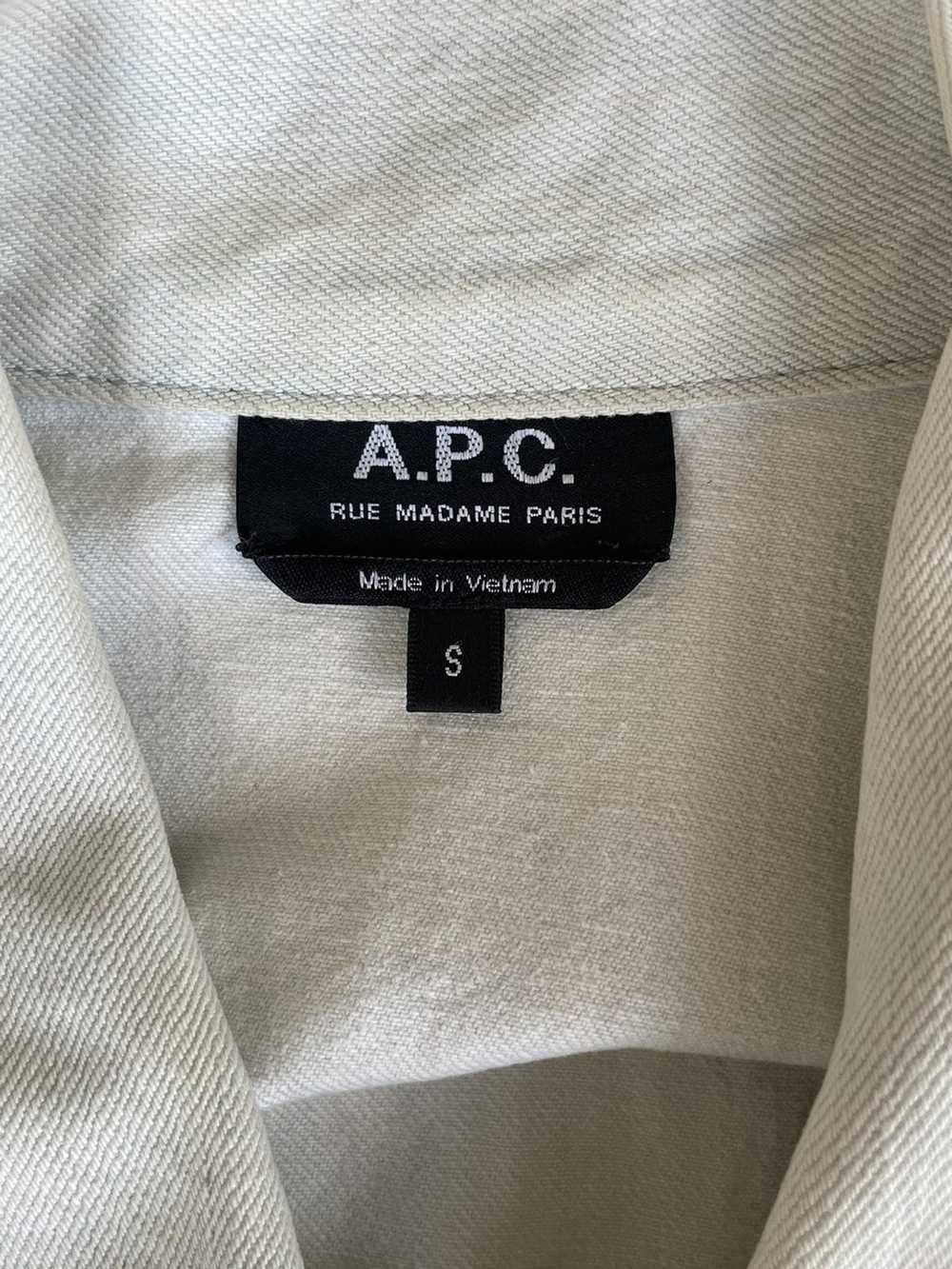 A.P.C. Light Wash Denim Jacket, Small - image 9