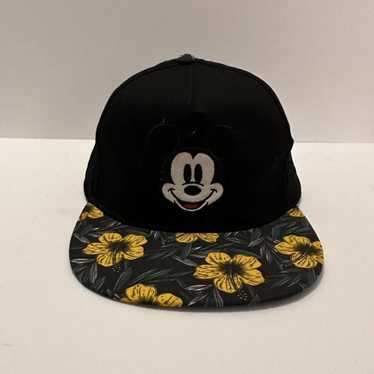 Disney Disney Mickey Mouse, black floral hat - image 1