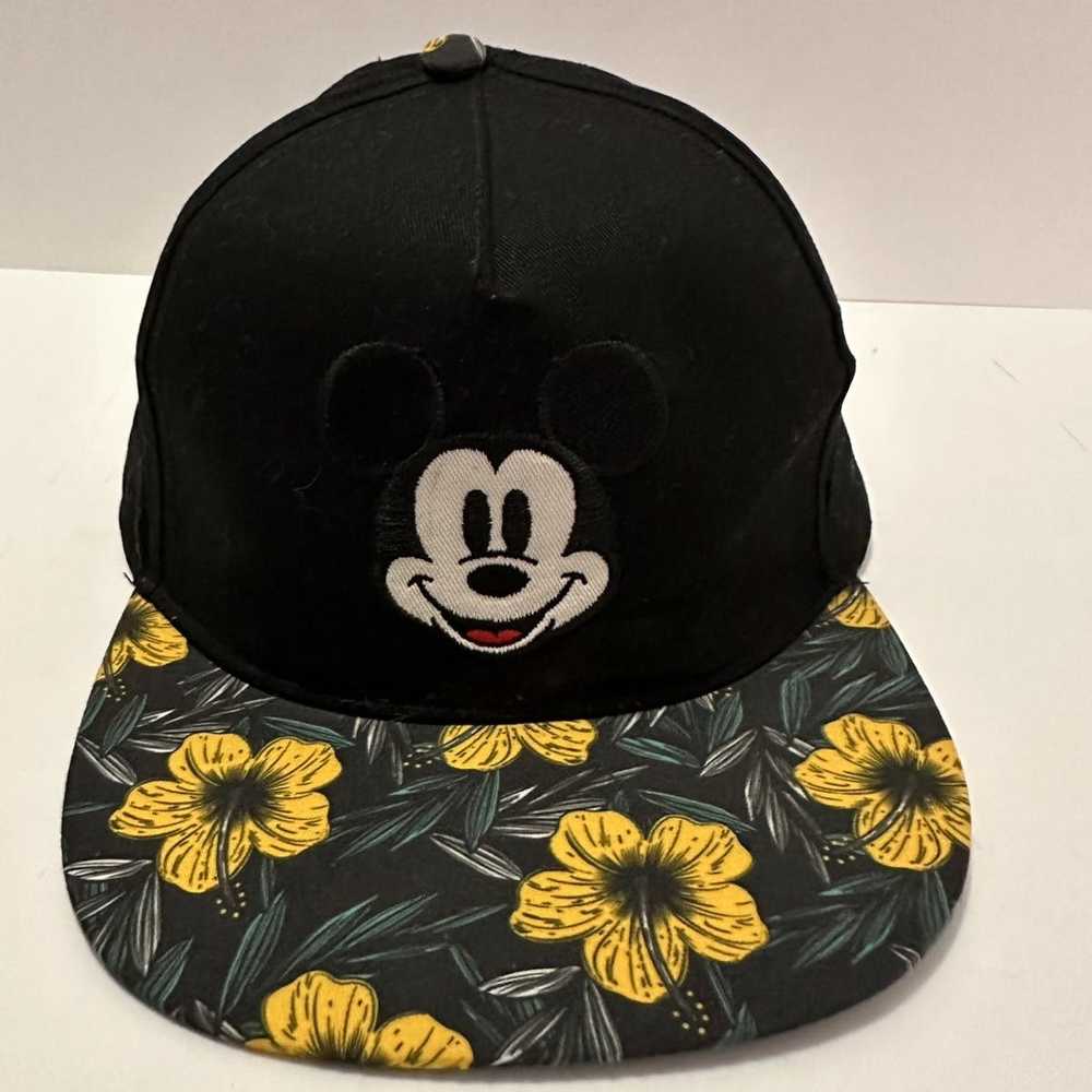 Disney Disney Mickey Mouse, black floral hat - image 2