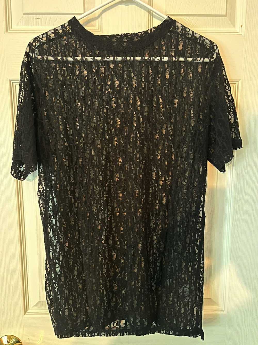 Dior Dior mesh oblique black T-shirt - image 5