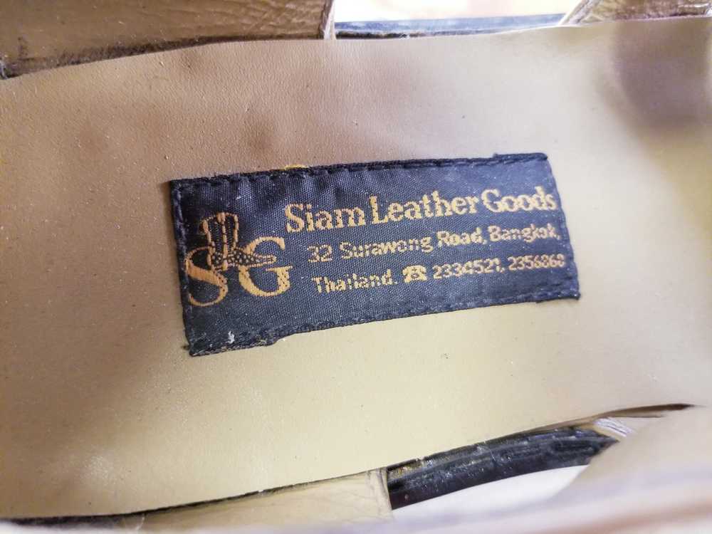 Unkwn SIAM LEATHER GOODS EXOTIC LEATHER FISHERMAN - image 10