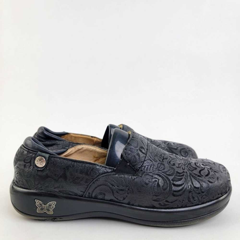 Designer Alegria Keli PRO Black Paisley Slip On L… - image 1