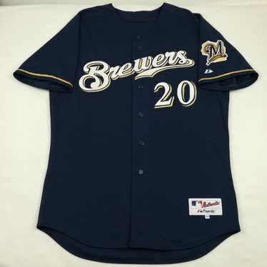 Authentic Milwaukee Brewers Ivory 1948 Turn-Back-The-Clock TBC Jersey RARE!  40