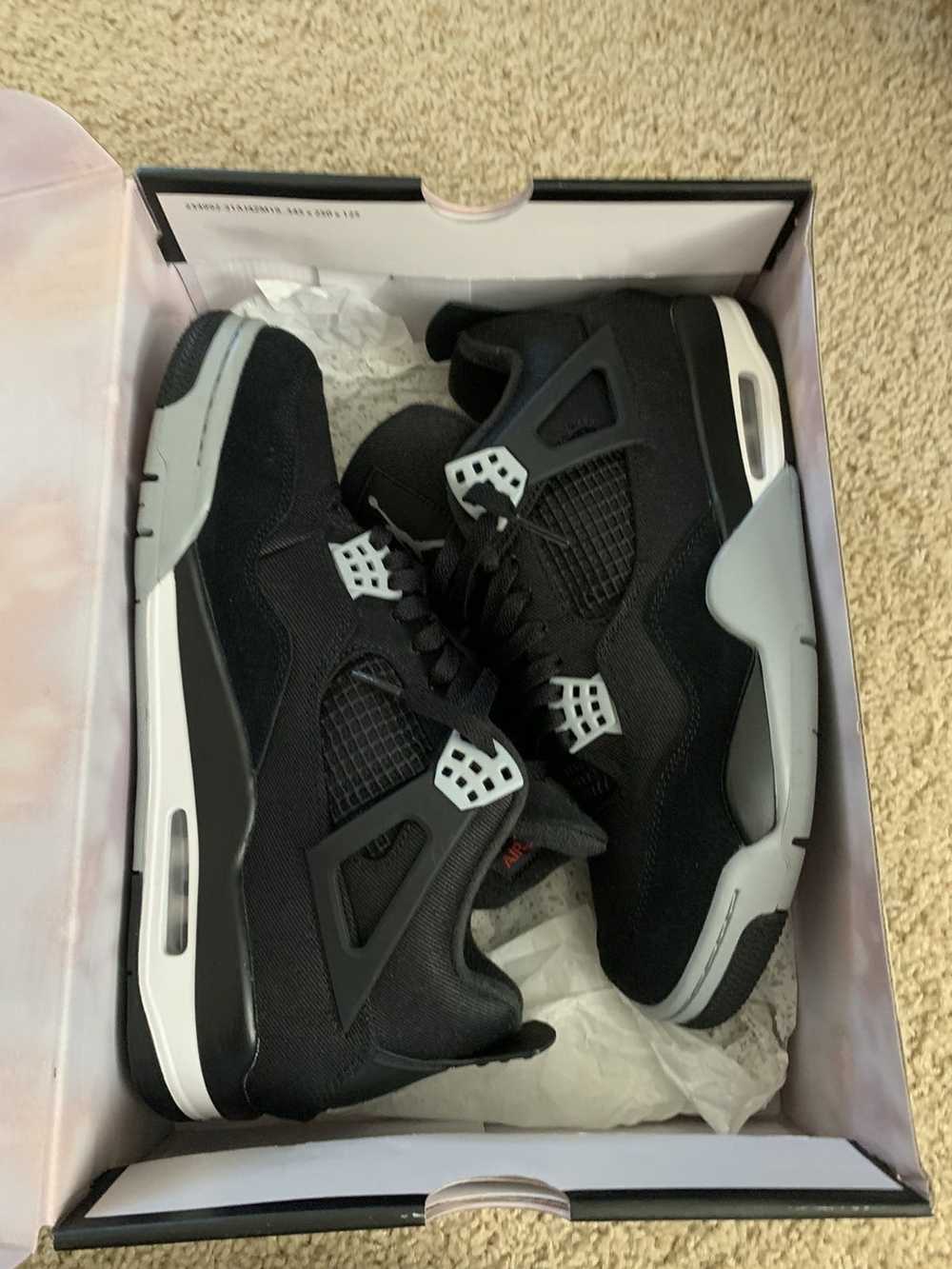 Jordan Brand Black Canvas 4s - image 10