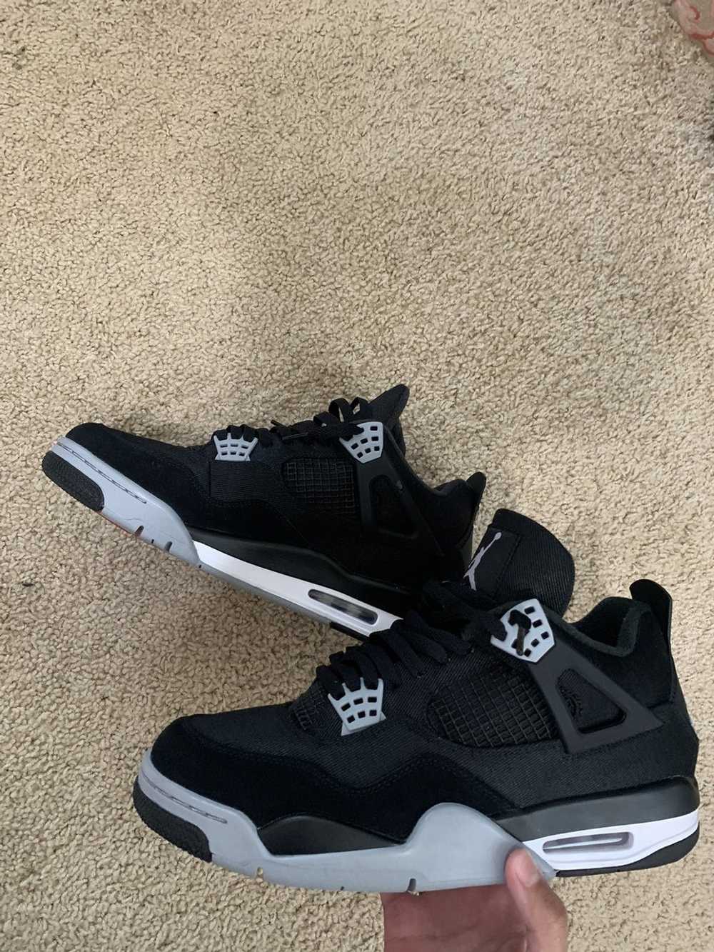 Jordan Brand Black Canvas 4s - image 1